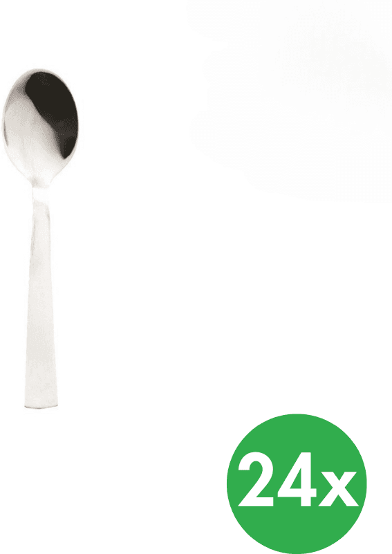 B2B Partner Łyżeczka do kawy MOCCA, stal nierdzewna, 24 szt