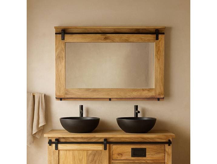 Miroir de salle de bain industriel 120 cm - Paris