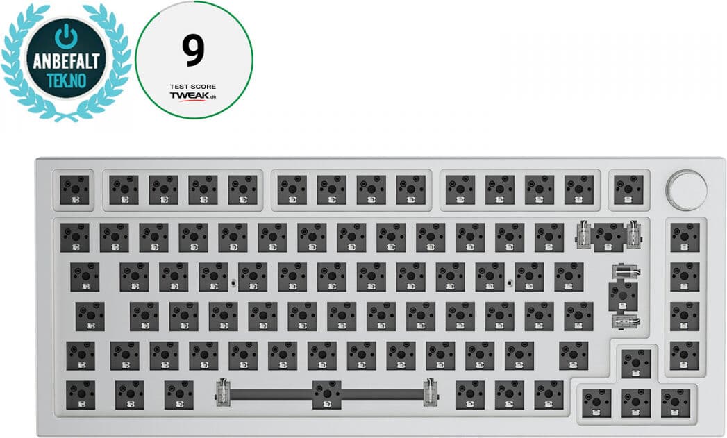 Glorious Gmmk Pro 75% Barebone Iso White Ice