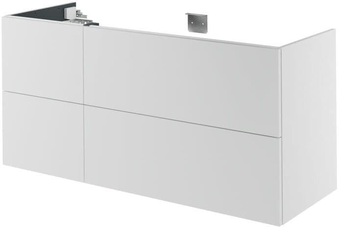 SENSEA Mobile da bagno sospeso sotto lavabo L 70 x H 50 x P 46 cm bianco, 2 cassetti Neo, Maniglie acquistabili separatamente