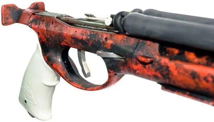 Picasso Fusil De Pesca Submarina De Gomas Magnum Rail Light Red Camo 100 cm