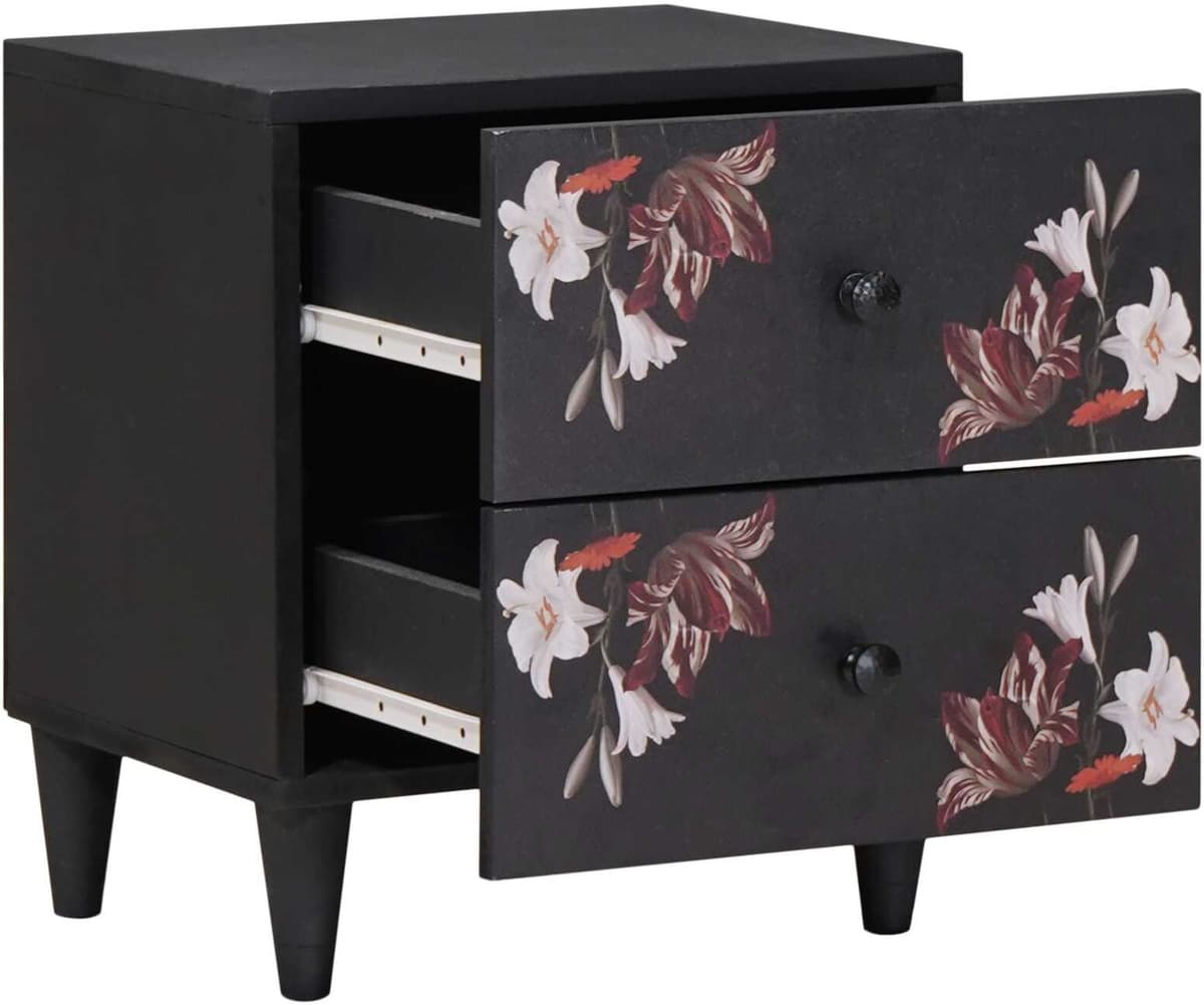 vidaXL Table de chevet Marron 40 x 33 x 46 cm Bois de mangue massif