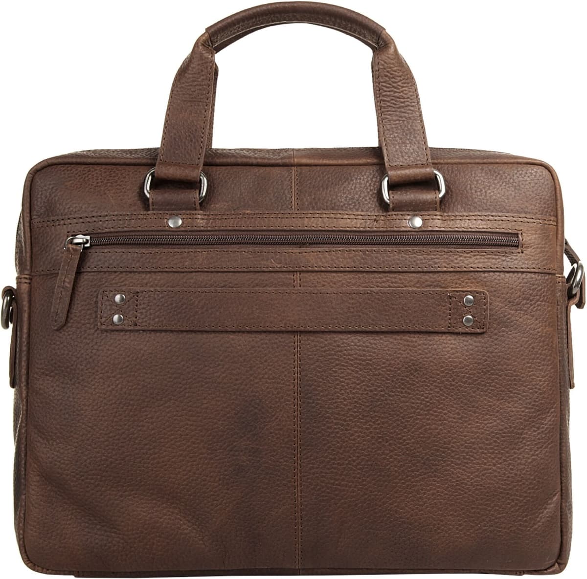 Aktentasche BODENSCHATZ "BODENSCHATZ Herren, Damen echt Leder", Herren, Gr. B/H/T: 32cm x 29cm x 9cm onesize, braun, Leder, unifarben, Taschen Aktentasche, echt Leder braun B/H/T: 32cm x 29cm x 9cm onesize