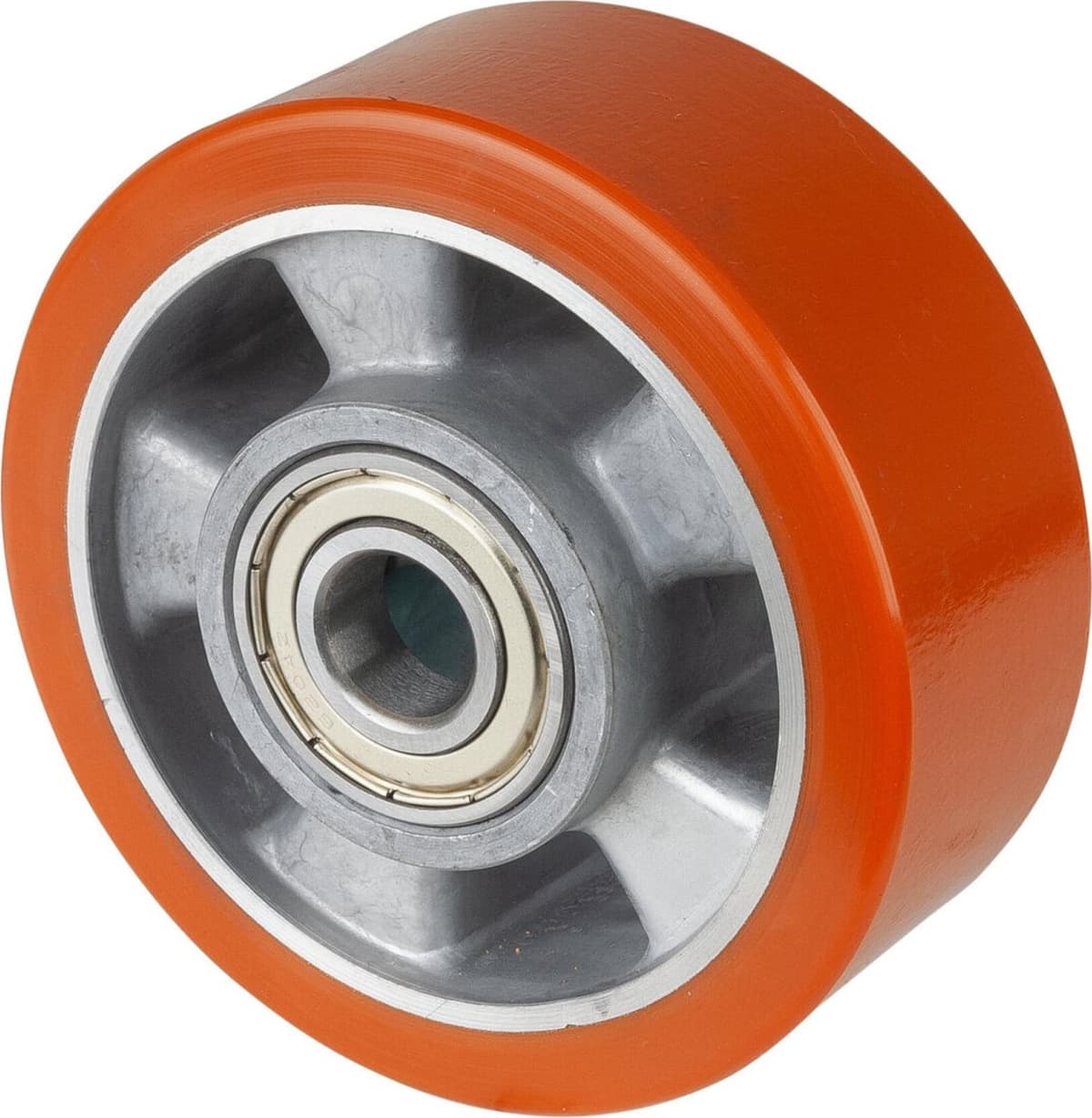 BS Rollen B90.126 met kogellager en PU-band, wieldiameter 125 mm, draagvermogen 450 kg