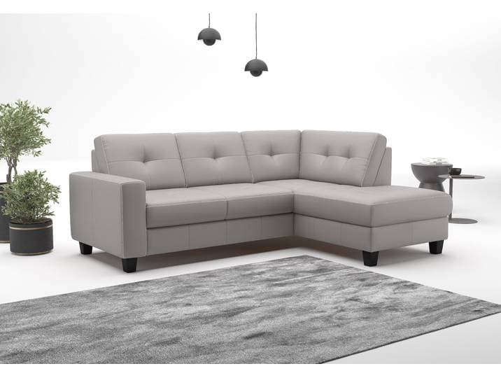 Ecksofa GOODPRODUCT Varese , grau (light grau), B:226cm H:91cm T:170cm, Sofas, Ecksofa, wahlweise mit Schlaffunktion und Bettkasten