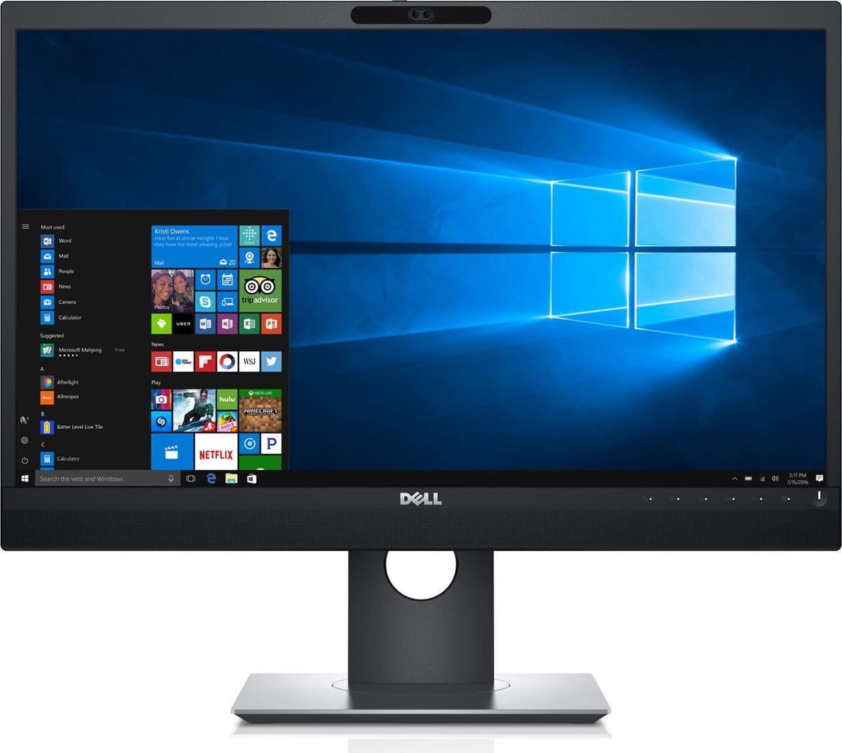 Dell P2418HZm   23.8"   avec pied   Argent/Noir - Refurbished