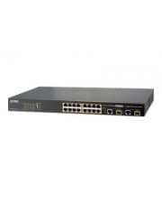 Planet Switch managed 16 x 10/100 + 2 x Kombi-Gigabit-SFP Desktop (FGSW-1816HPS)