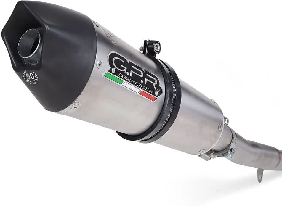 Gpr Exclusive Silenciador Homologado Slip On Gpe Anniversary Titanium Dual K 1600 Gtl 12-16 Satin Titanium / Black Homologated