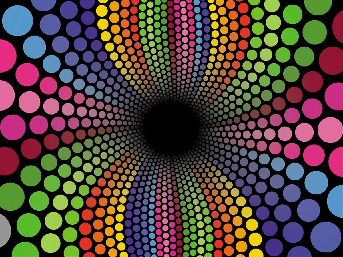 Fototapete PAPERMOON "Groovy Swirl Tunnel", bunt, B:2,5m L:1,9m, Vlies, Tapeten, Fototapete bunt B/L: 2,5m x 1,9m, Rollen: 1