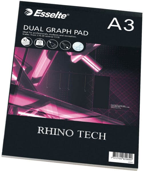 Esselte Rhino Millimeterpapir   A3   30 Ark