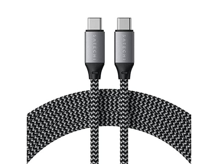 SATECHI USB-C naar USB-C Kabel, 100W Opladen, 2m, Spacegrijs