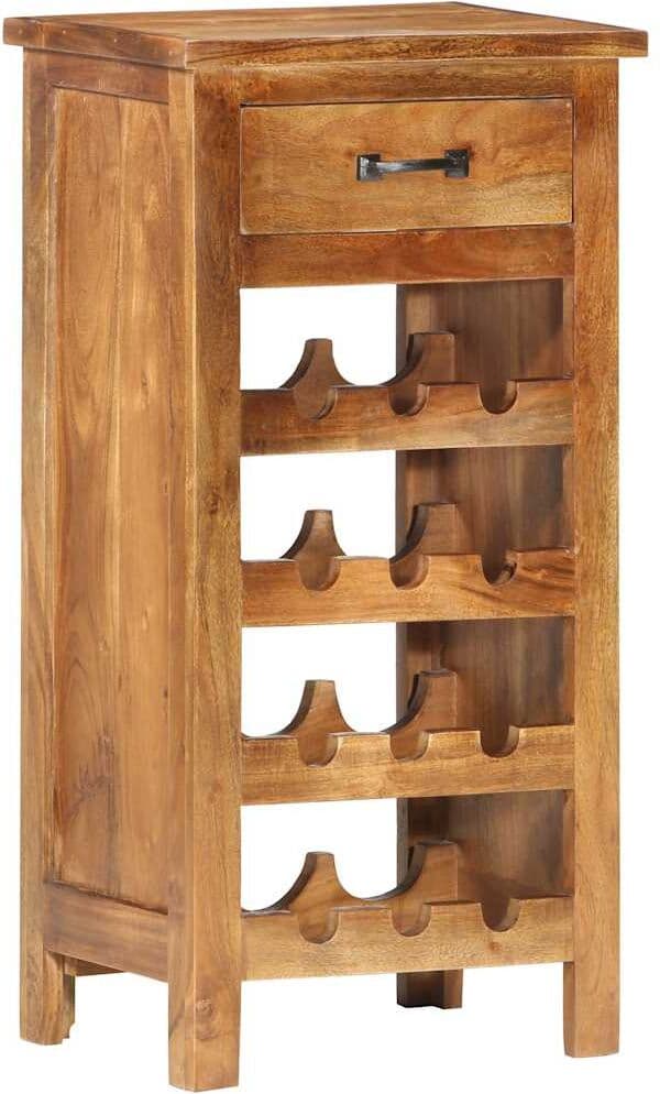 vidaXL Casier à bouteilles 40x30x80 cm Bois d'acacia massif