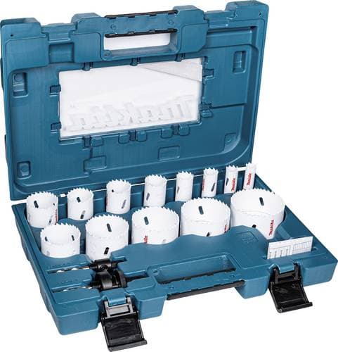 Makita D-63993 Lochsägen-Set 16 mm, 19 mm, 22 mm, 25 mm, 32 mm, 35 mm, 37 mm, 44 mm, 51 mm, 57 mm, 64 mm, 68 mm, 76mm 1St.