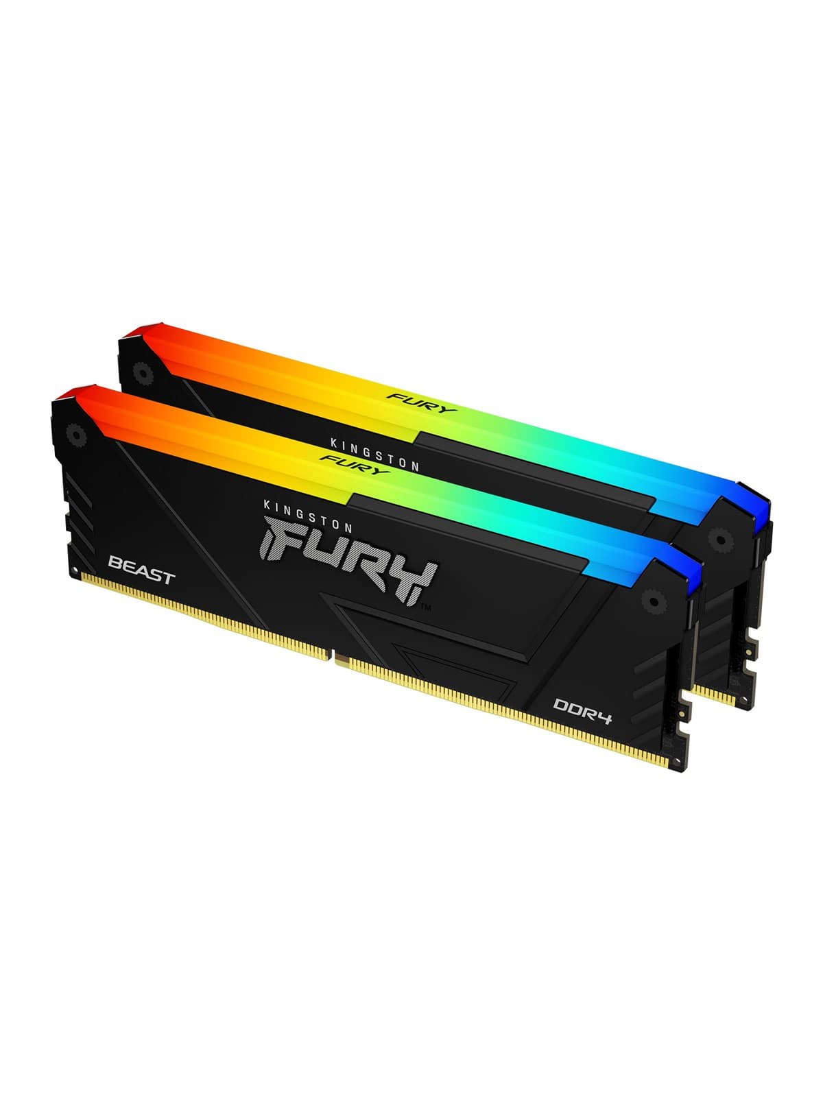 Kingston FURY Beast RGB DDR4-3200 - 64GB - CL16 - Dual Channel (2 pcs) - Intel XMP - Schwarz mit RGB