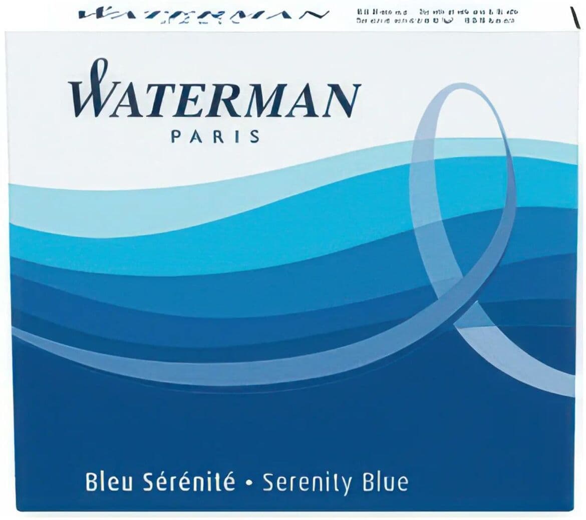 Set 6 rezerve cerneala Waterman albastru