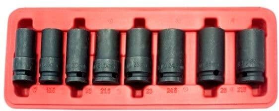 Jogo 8 chaves de caixa 1/2” anti-roubo Kroftools 3052
