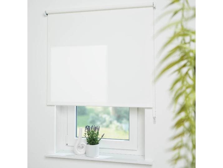 Seitenzugrollo LIEDECO Uni Gr. 8, weiss (weiß), B:162cm H:180cm, Polyester, Rollos, Seitenzugrollo, Montage ohne Bohren zum Klemmen mit separatem Klemmträger möglich