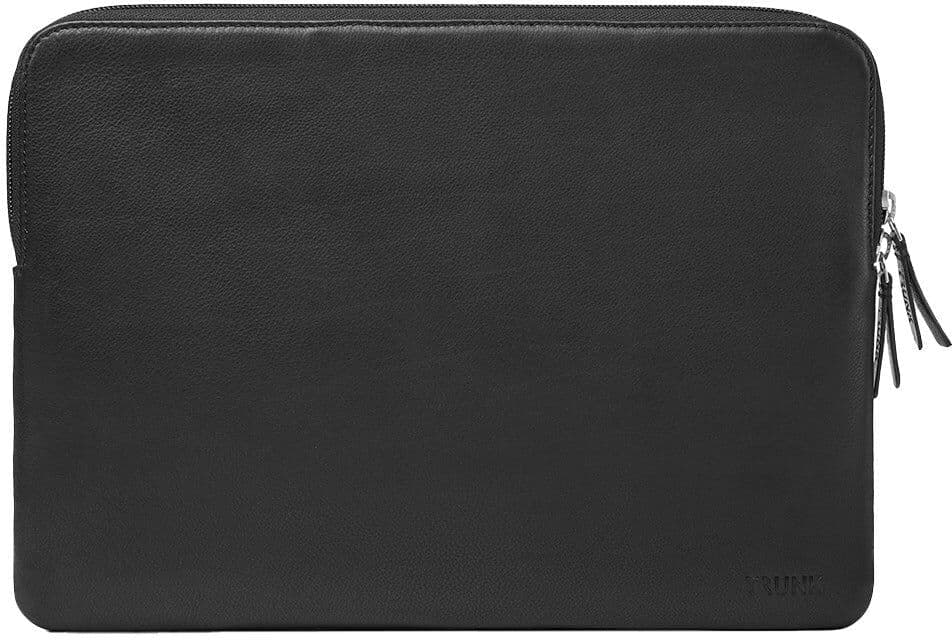 Trunk Ægte Læder Sleeve til Macbook 13" (32 x 23 x 2 cm) - Black