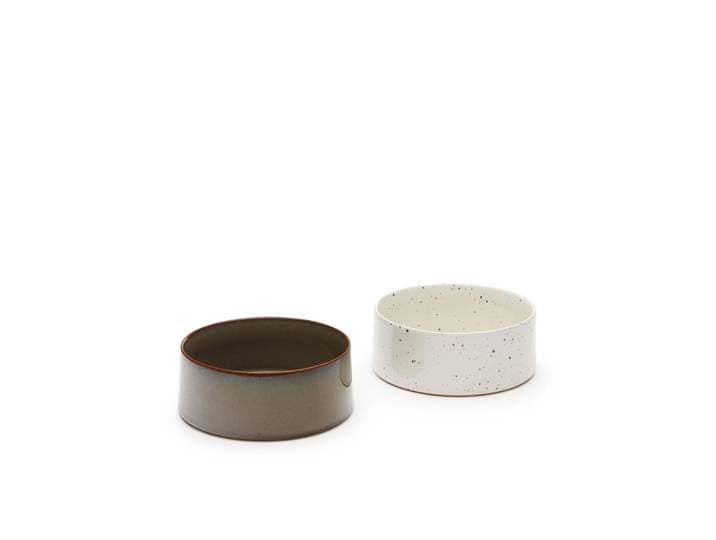 Kave Home Voerbak Dumbi Set van 2 stuks, Keramiek - Groen