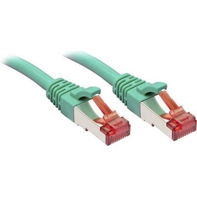 LINDY 47749 RJ45 Patchkabel CAT 6 S/FTP 2.00 m Grün mit Rastnasenschutz 1 St.