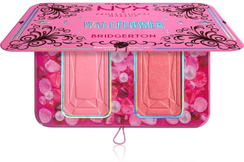 NYX Professional Makeup Bridgerton Royal Blush παλέτα με ρουζ απόχρωση 01 Wallflower 2x5 γρ