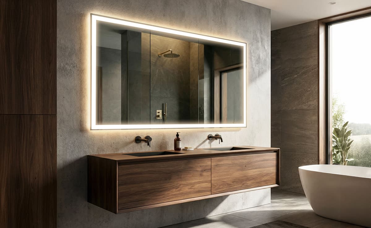 Artforma 80x60 Koupelnové zrcadlo s LED podsvícením L01