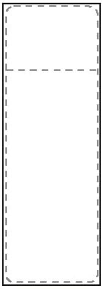 Transportetikett Termo falsad, perforerad, 107x252mm, 2000/fp