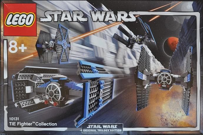 LEGO 10131 TIE Fighter Collection LEGO Anzahl Anleitungen: 1, Anzahl Minifiguren: 4, Thema: LEGO Star Wars, Veröffentlicht in: 2004, Gewicht: 1.703 KG, Altersberatung: 8+, Zahl: 10131-1, UPC: 673419034869, Verpackungsmaße (lxbxh): 57.7 x 38.3 x 9.1 cm, Anzahl Teile: 669, EAN: 5702014369344