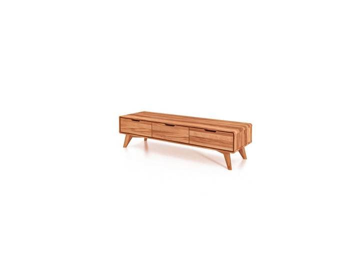 byoak Greg Tv-Schrank Kernbuche, Holz, Echtholz,Kernbuche, 134x33x40 cm, Wohnzimmer, TV Möbel, Lowboards, Lowboards stehend
