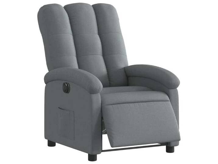 Gris - Fauteuil inclinable électrique Gris foncé Tissu - Fauteuil individuel - Capacité 110 kg(2parcel)vuu72e