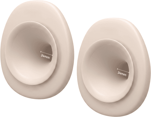 eufy 24 mm Double-Sealed Flange (2-Pack) for Breast Pump E20/S1/S1 Pro