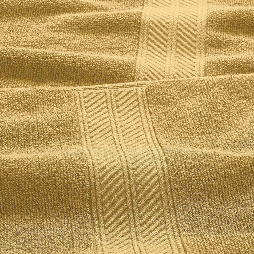 Lark Manor 100% Cotton Multi-Size Set Gold Bath Towel;Washcloth;Hand Towel