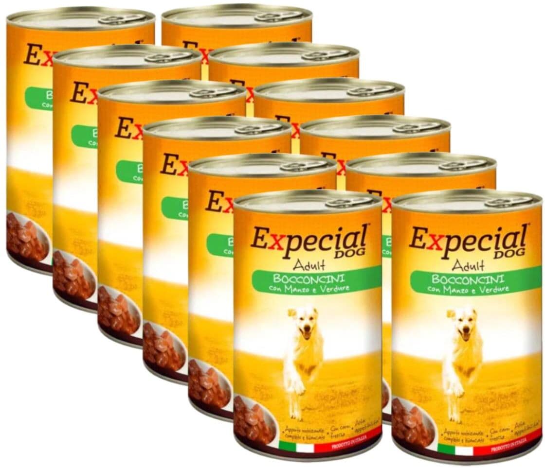 Kit Risparmio 12x1250G Expecial Dog Adult MANZO E VERDURE