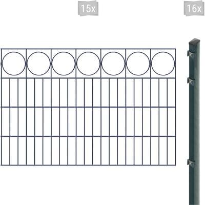 Arvotec "EXCLUSIVE 80 zum Einbetonieren "Ring" mit Zierleiste" Zaunhöhe 80 cm, Zaunlänge 2 - 60 m