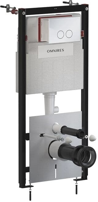 Omnires Flush Set Strongframe stelaż podtynkowy do WC przycisk spłukujący chrom połysk STFWC1M-RCR **ZAPYTAJ O RABAT!**
