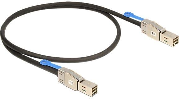 Delock Cable Mini SAS HD SFF-8644 to Mini SAS HD SFF-8644 Black 1 m