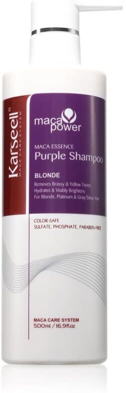 Karseell Purple Shampoo Βιολέ σαμπουάν εξουδετέρωση κίτρινων αποχρώσεων 500 ml