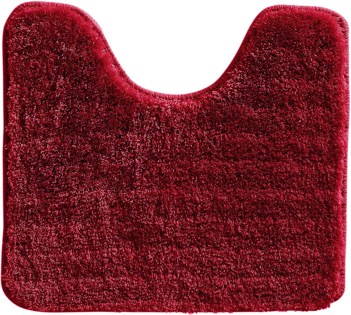 Badematte HEINE HOME Gr. 9, rot (weinrot), rund (45cm x 50cm ) WC-Vorleger rechteckig ohne Ausschnitt WC-Deckelbezug (47cm x 50cm), Badematten, Badematte