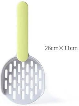 Inspired Finds Candy Color Cat Litter Scoop With Comfort Grip Handle round Gray lime (highlighted