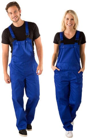 Latzhose unisex, blau