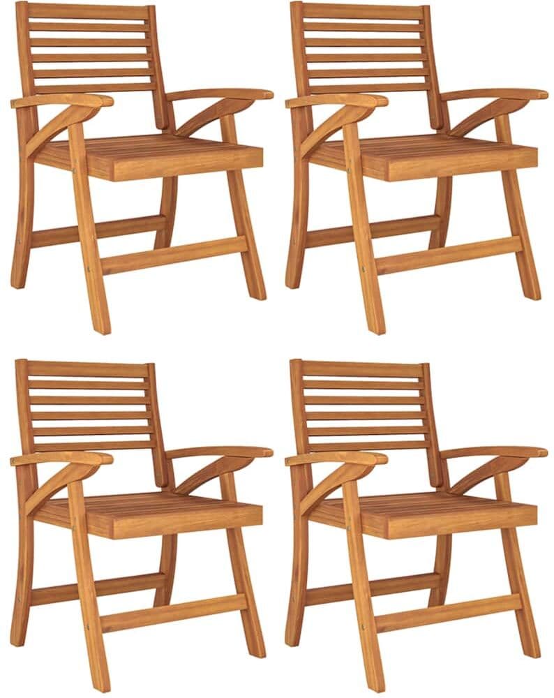 vidaXL Ensemble à manger de jardin 5 pcs Bois d'acacia solide
