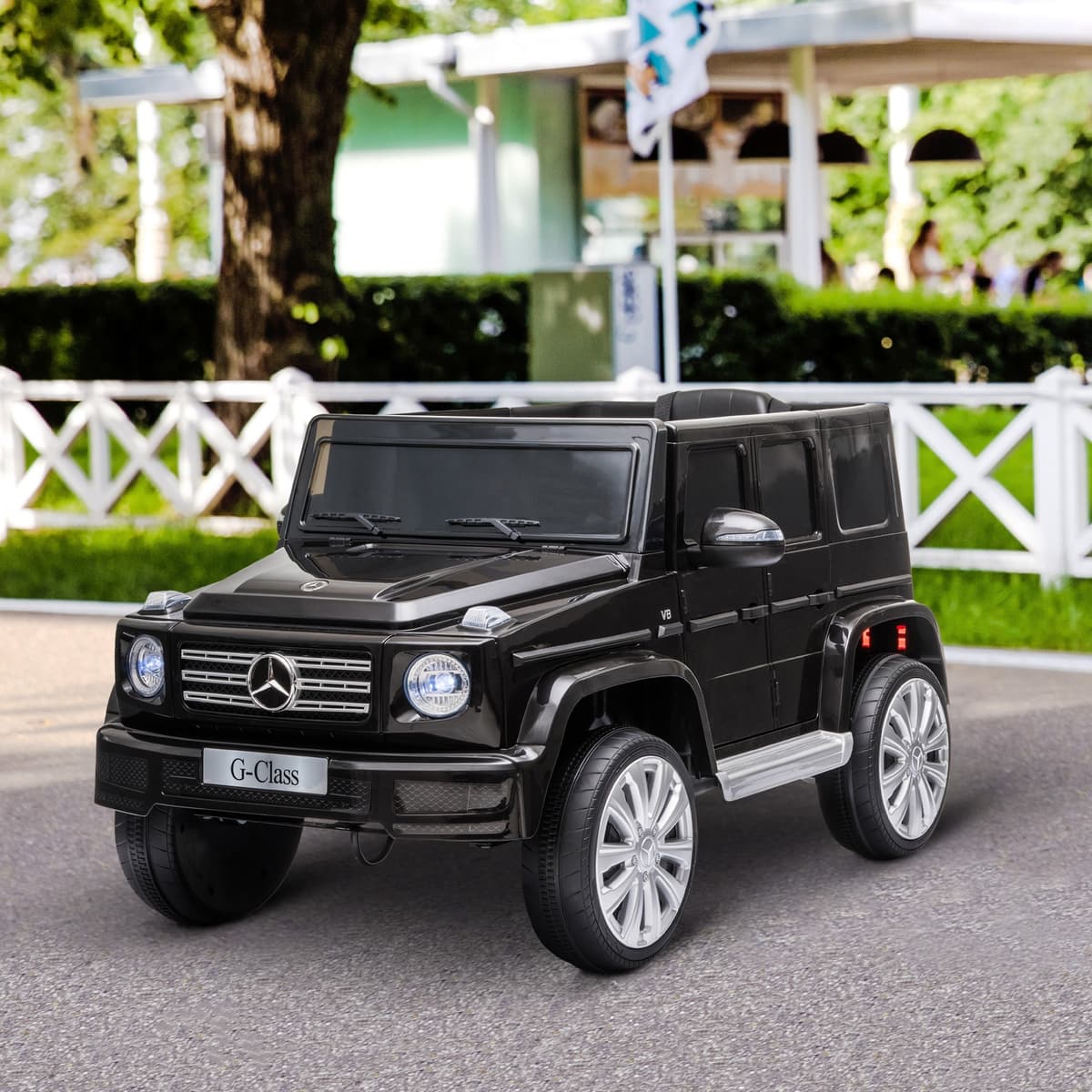 Homcom Macchina Elettrica per Bambini 3-8 Anni, 3-5km/h, con Telecomando, Cruscotto, Cintura, Musica e Fari LED, Nero   Aosom Italy