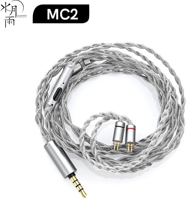 Moondrop MC2  Multipurpose Microphone Upgrade Cable  3.5mm 0.78mm 2pin Oxygen-free Copper and Silver Plating