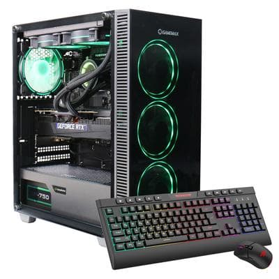 GAMEMAX Gaming-PC "Draco XD 7978 AMD Ryzen 5 9600X 16GB DDR5 1TB SSD RTX 5070", schwarz, Microsoft Windows 11 Home (64 Bit), RTX 5070, 16 GB RAM 1.000 GB SSD, Desktop-PCs, Windows 11, DDR5 RAM, Wasserkühlung