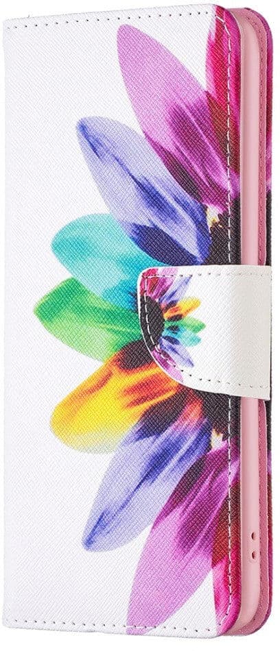 INCOVER Motorola Edge 40 Pro Læder Flip Cover m. Pung & Print - Farvet Blomst