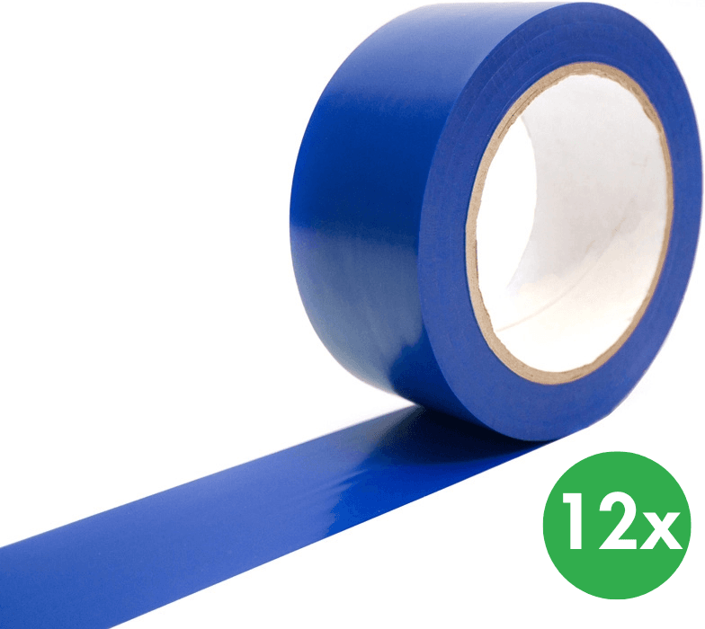 Rocol Taśma samoprzylepna do oznaczania, 12 Szt., 33 m x 50 mm, niebieska