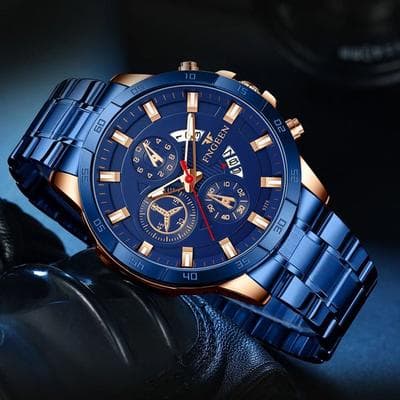 Drop Dash Deals Stainless Steel Classic Watch, Waterproof Men Business Wristwatch, Elegant Timepiece Gift Stainless Steel Classic Watch, Waterproof Men Business Wristwatch, Elegant Timepiece Gift