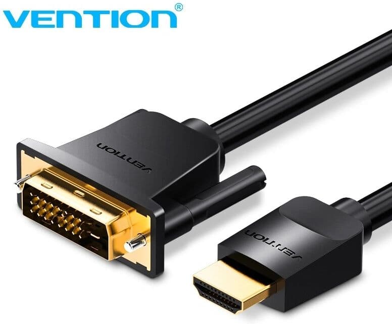 Vention Cable DVI-D male - HDMI male 1.5m Μαύρο (ABFBG)