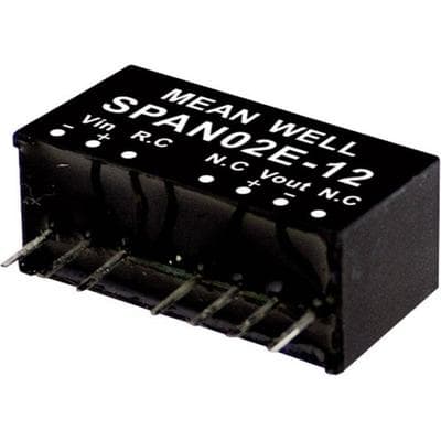 MEAN WELL SPAN02A-03 DC/DC-Wandlermodul 500mA 2W Anzahl Ausgänge: 1 x Inhalt 1St.
