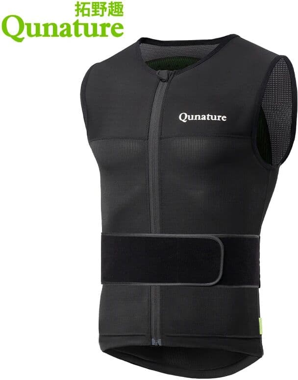 Qunature Ski Vest Adults Outdoor Sports Back Protection Vest Widened Thickened ESA Pad Breathable Men Women Ski Snowboard Vest